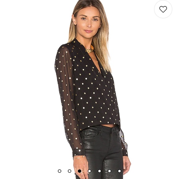 NWOT For Lovers + Friends Revolve Polka Dot Top Size Small - Picture 3 of 8